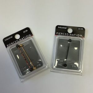 Pierced Nation Industrial Bars 32mm